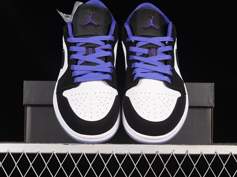 All categories Air Jordan Jordan series basketball shoes Air Jordan 1 Low Air Jordan 1 Low AJ1 Joe 1 crystal black and white low-top cultural basketball shoes 553558-108